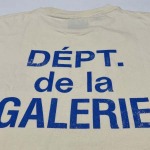 2025年5月17日入荷新作GALLERY DEPT. FRENCH TEE-CREAM-BLUE  LOGO半袖 Tシャツ  S-XL  高级品/人気/誕生日プレゼント/人気/ファッション/トレンド/限定/WB工場