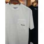 2025年5月22日入荷新作PRADA半袖Tシャツ 原版复刻高級品香港の会社超厳選★入手困難/誕生日プレゼント/yinx工場