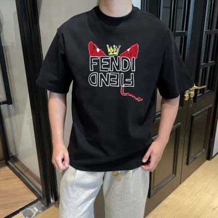 2025年6月6日入荷新作FENDI半袖 Tシャツ誕生日プレゼントの服/人気/BC工場S-XXL