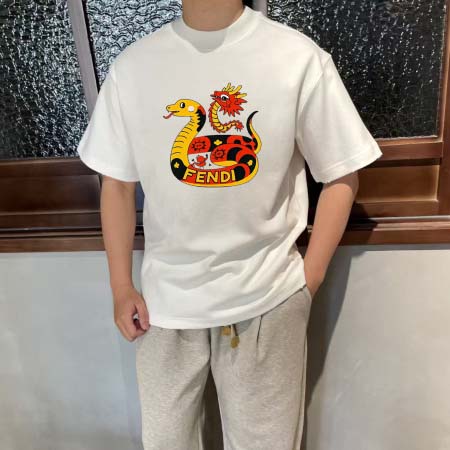 2025年6月6日入荷新作FENDI半袖 Tシャツ誕生日プレ...