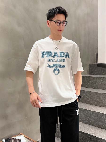 2025年6月30日入荷新作Prada半袖Tシャツ 高级品超...