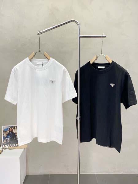 2025年7月10日入荷新作Prada半袖Tシャツ 高级品超...