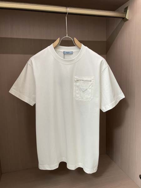 2025年7月10日入荷新作Prada半袖Tシャツ 高级品超...