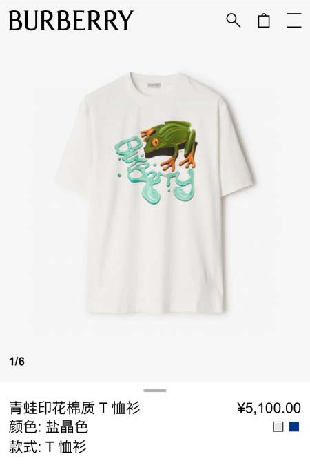 2025年7月16日入荷新作Burberry半袖Tシャツ 高...