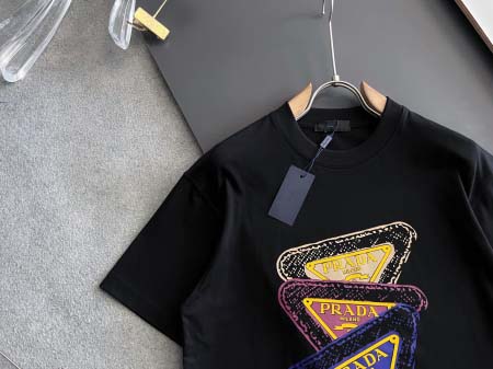 2025年8月29日入荷 新作Prada半袖 tシャツ高級なプレゼント/誕生日プレゼント/高品質/メンツ/記念品/ wenzhou工場