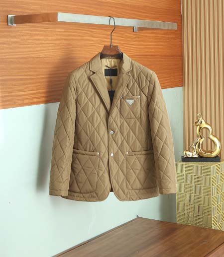 2025年8月22日入荷秋冬新作Prada綿の服ジャケット高...