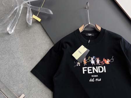 2025年9月1日入荷 新作Fendi半袖 tシャツ高級なプレゼント/誕生日プレゼント/高品質/メンツ/記念品/ wenzhou工場