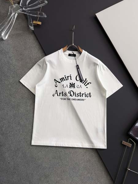 2025年9月1日入荷 新作Amiri半袖 tシャツ高級なプ...