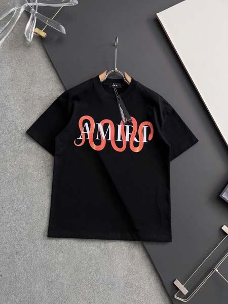2025年9月1日入荷 新作Amiri半袖 tシャツ高級なプ...