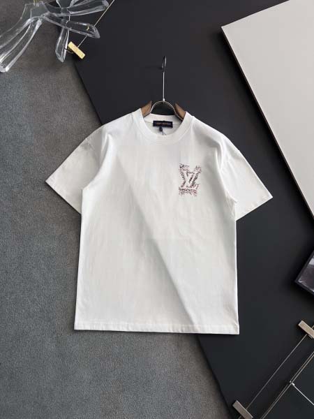 2025年9月2日入荷 新作Louis Vuitton半袖 tシャツ高級なプレゼント/誕生日プレゼント/高品質/メンツ/記念品/ wenzhou工場