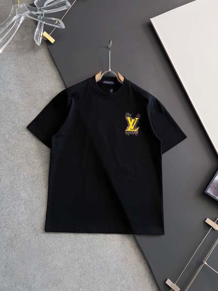 2025年9月2日入荷 新作Louis Vuitton半袖 tシャツ高級なプレゼント/誕生日プレゼント/高品質/メンツ/記念品/ wenzhou工場