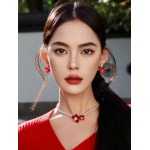 2025年9月25日入荷新品HEFANGピアスギフト/誕生日/記念品/アクセサリーxin工場