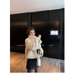 2025年11月18日入荷秋冬新作SAINT LAUREN* ミンクの羽毛の環境保護の毛皮の女の冬の短い金ですファッション/誕生日プレゼント/贈り物 can工場