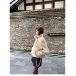 2025年11月18日入荷秋冬新作SAINT LAUREN* ミンクの羽毛の環境保護の毛皮の女の冬の短い金ですファッション/誕生日プレゼント/贈り物 can工場