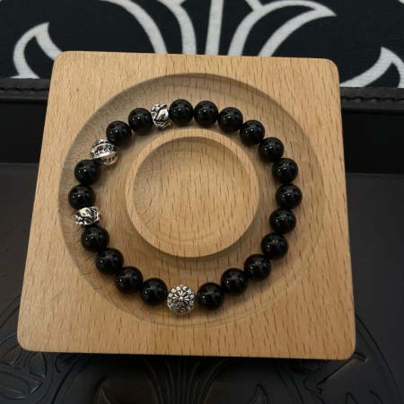 2026年1月31日入荷新品クロムハーツ黒曜石のブレスレットギフト/誕生日/記念品/アクセサリーxin工場