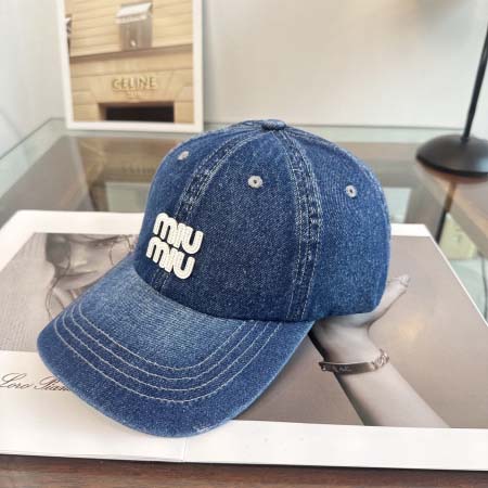 2026年3月22日入荷早春新作MiuMiu帽子／野球帽ファッション/誕生日プレゼント/贈り物 HT工場