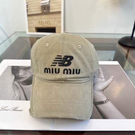2026年3月22日入荷早春新作Miumiu帽子／野球帽ファ...