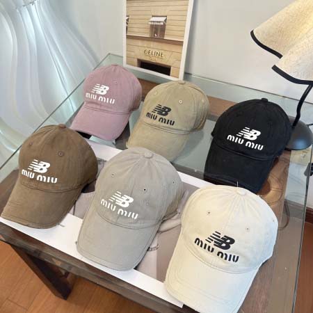 2026年3月22日入荷早春新作Miumiu帽子／野球帽ファ...