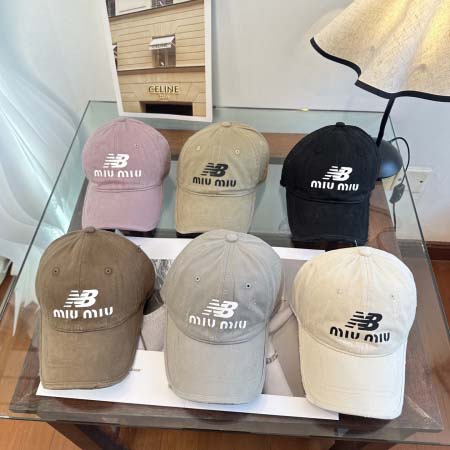 2026年3月22日入荷早春新作Miumiu帽子／野球帽ファ...