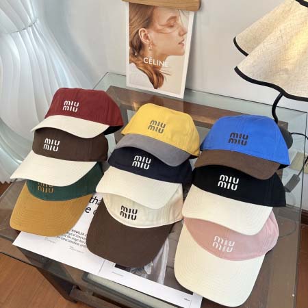 2026年3月22日入荷早春新作 Miumiu帽子／野球帽フ...