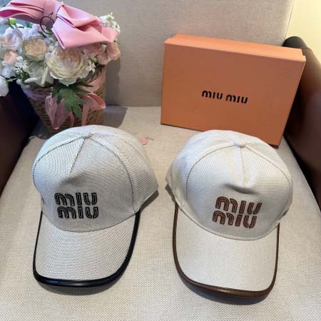 2026年3月22日入荷早春新作MiuMiu帽子／野球帽ファ...