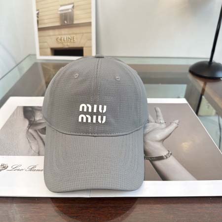 2026年3月22日入荷早春新作MiuMiu帽子／野球帽ファ...