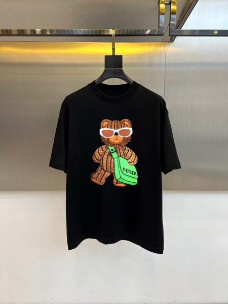 2026年4月16日新作FENDI半袖 tシャツ高品質/誕生日プレゼント/FF工場M-3XL