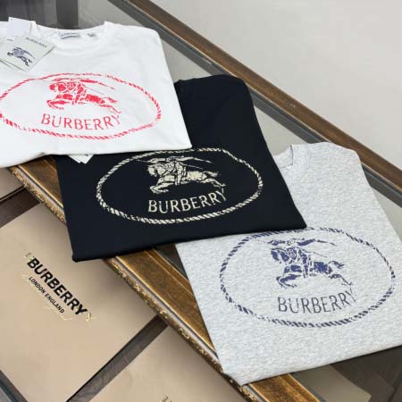 2026年4月23日春夏新作Burberry半袖 tシャツ/誕生日プレゼント/FF工場