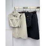 2026年4月4日入荷春夏新作Prada セット 上下高級品復刻 女性服 KL工場