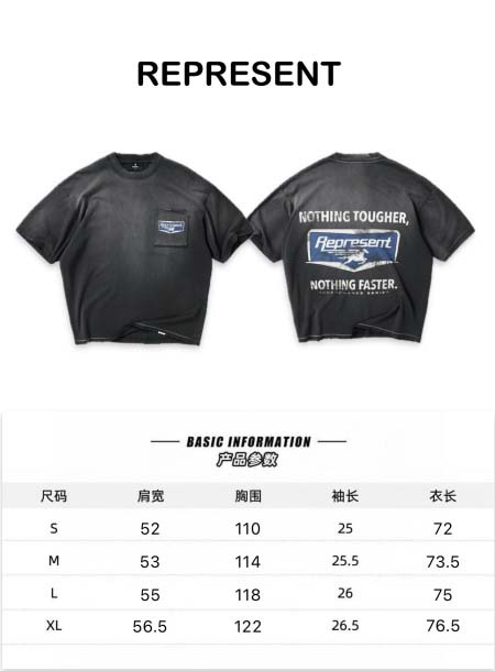 2026年4月13日春夏入荷新作REPRESENT短袖Tシャ...