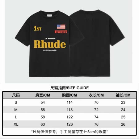 2026年4月13日春夏入荷新作RHUDE短袖Tシャツ人気商...