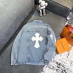 2026年4月15日新作Chrome Heartsジャケット高品質/誕生日プレゼント/FF工場