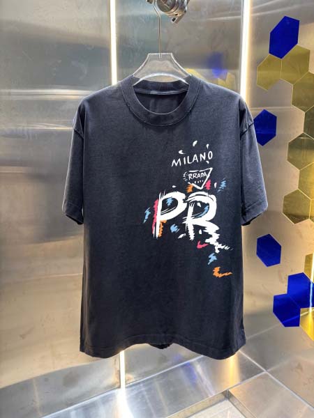 2026年4月23日春夏新作Prada半袖 tシャツ高品質/...