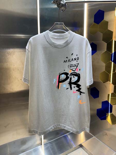 2026年4月23日春夏新作Prada半袖 tシャツ高品質/...