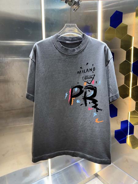 2026年4月23日春夏新作Prada半袖 tシャツ高品質/...