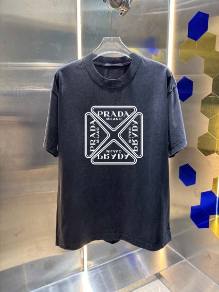 2026年4月23日春夏新作Prada半袖 tシャツ高品質/...