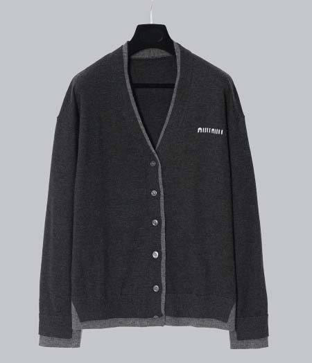 2026年9月17日秋冬新作Miumiu ニットカーディガン...