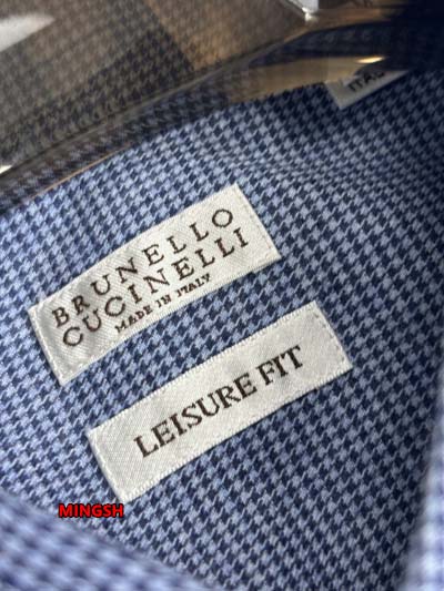 2024年10月15日秋冬高品質新品入荷 Brunello Cucinelli  厚手長袖 シャツ msh工場 S-XXL