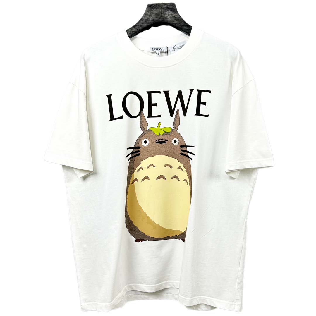 人気新品入荷 LOEWE  綿半袖 Tシャツ260g 男女兼...