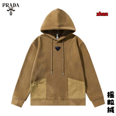 2024年11月19日秋冬新品入荷PRADA ペレットフロック パーカー  zhan工場