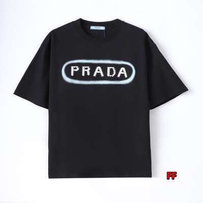 2025年新作春夏PRADA 半袖 Tシャツ 綿 FF工場