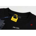 2025年高品質 新品春夏PRADA  半袖Tシャツ 綿 Tシャツ 男女兼用 HUAREN工場