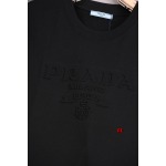 2025年新品春夏PRADA  半袖Tシャツ 綿 Tシャツ 男女兼用 HUAREN工場