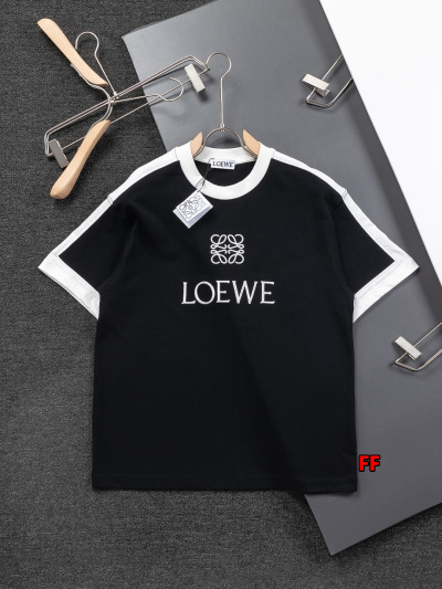 2025年新品春夏LOEWE半袖Tシャツ 綿 Tシャツ 男女...