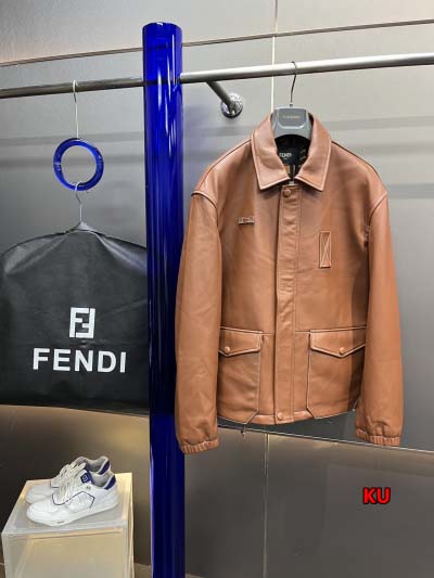 2024年原版復刻秋冬FENDI 本革 ジャケットアウター ...