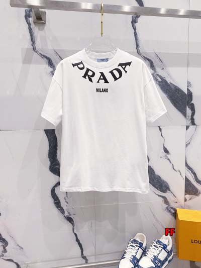 2025年新作春夏 PRADA  半袖 Tシャツ 綿  bo...