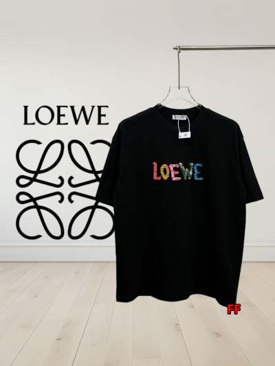 2025年新作早春 LOEWE 半袖 Tシャツ 綿 男女兼用...