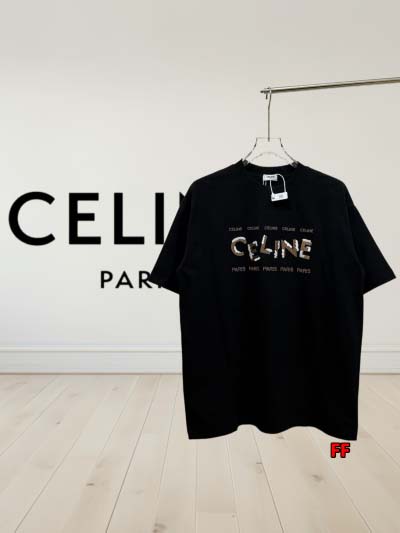 2025年新作早春 CELINE 半袖 Tシャツ 綿 男女兼...