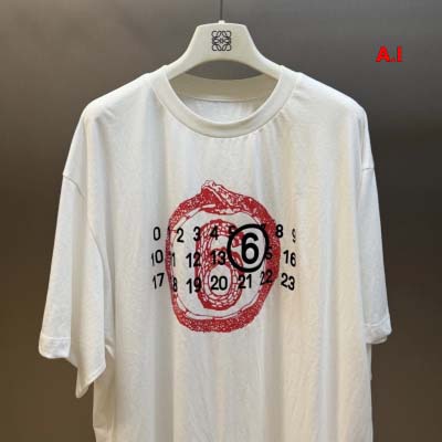 2025年1月15日春夏高品質新品入荷 MM6 Maison Margiela 半袖 Tシャツ A.I工場