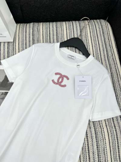 2025年2月9日新品入荷Chanel 2025早春新作丸首の半袖 can 工場